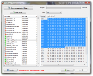 DiskDigger recovery