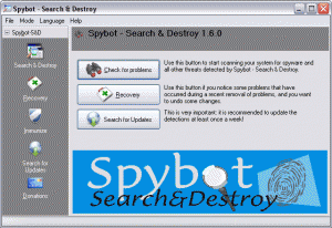 Spybot Search and Destroy